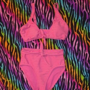 Time and Tru Magenta Bikini Set